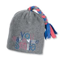 Sterntaler Girl s Beanie zilver melange