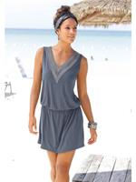 Lascana Jerseyjurk met all-over print, elegante zomerjurk, mini jurk, strandjurk