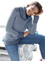 Lady Pullover mit halsfernem Rollkragen