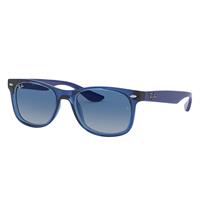 Ray-Ban NL Ray Ban New wayfarer junior Uniseks Sunglasses Gläser: Blauw, Frame: Blauw - RJ9052S 70624L 48-16