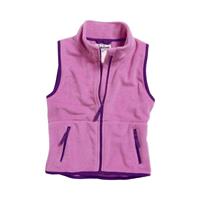 Playshoes fleece vestje contrast fuchsia