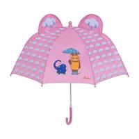 Playshoes paraplu muis en olifant roze