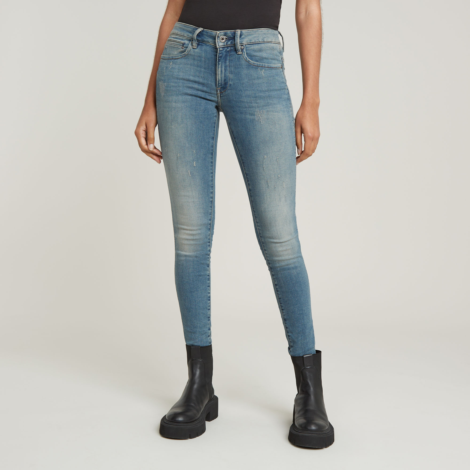 G-Star RAW Midge Zip Skinny Jeans - Lichtblauw - Dames