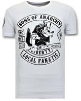 Local Fanatic T-shirt met print sons of anarchy mc