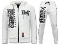 Local Fanatic Exclusieve Joggingpak Heren - TMT Floyd Mayweather Set - Wit