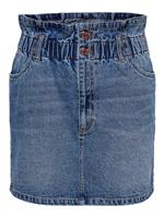 Only Paperbag Denim Rok Dames Blauw