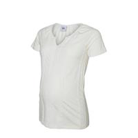 MAMA.LICIOUS Geborduurd Gestreept Zwangerschaps T-shirt Dames White