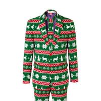 OppoSuits verkleedpak Festive Green heren polyester rood/groen mt 62