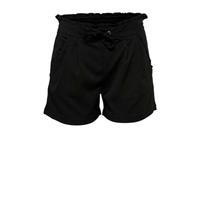 straight fit sweatshort zwart