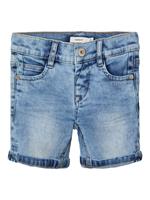 name it Shorts Nmmsofus Dnmbance light blauw denim