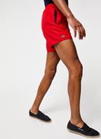 Lacoste Herren-Badehosen in Quick-Dry - Rot / Navy Blau 