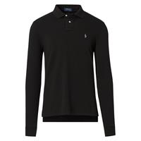 Ralph lauren Polo lange mouw uni piqué zwart