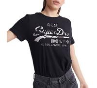Superdry T-Shirt Damen VL PHOTO ROSE ENTRY TEE Black
