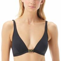 michaelkors Michael Kors Logo Solids Triangle Bikini Top 