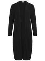 Lange cardigan met ribboorden, model 'VIRIL'