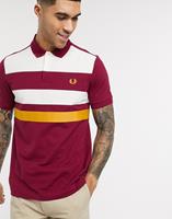 Fred Perry - Tape Detail Polo Shirt - Herenpolo