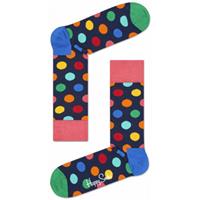 Happy Socks Big Dot sokken, Donkerblauw/Roze, 