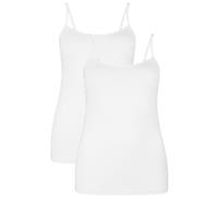 Bamboo Basics 2-pak spaghetti dames hemden - Vera - Bamboe dames onderhemd met smalle hemdjes