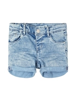 NAME IT Slim Fit Denim Short Dames Blauw