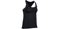 Under Armour Tanktop "Knockout", atmungsaktiv, Bewegungsfreiheit, schweißableitend, für Damen, schwarz, S