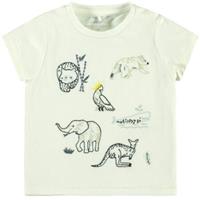 NAME IT Bedrukte T-shirt Met Lange Mouwen Heren White