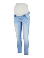 Cropped Zwangerschapsjeans, Slim Fit Dames Blauw