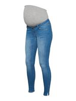 Mamalicious Umstandsjeans MLLARGO, Slim Fit light blue denim Gr. W27/L32 Damen Kinder