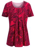 Your Look... for less! Dames Shirt rood gedessineerd Größe