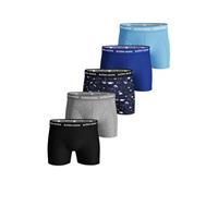 Bjorn Borg boxershorts 5-pack heren onderbroeken Blue Depths - Solid - Katoenen heren ondergoed - Multipack