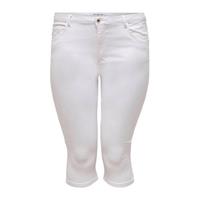 ONLY - Maat 42 - CARMAKOMA CARAUGUSTA HW SKINNY DNM KNICKERS WHITE Dames Broek