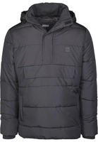 Urban Classics Pull Over Puffer Winterjacke Herren, schwarz