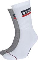 Levi's Sportsocken, Regular Cut, Logo, 2er-Pack, 062 white / grey