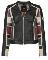 Maze Lederjacke rockig Nebraska