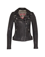 Freaky Nation Lederjacke Biker Princess, mit schrägem Reißverschluss