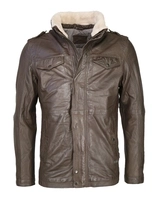 MUSTANG Lederjacke mit Schulterklappen Reineke