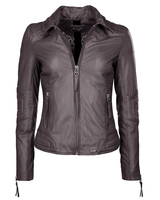 Maze Lederjacke mit Hemdkragen Koga, smoke