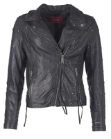 Maze Stylische Biker-Lederjacke Heart Heart