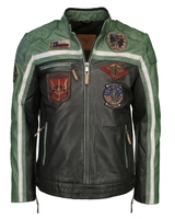 Top Gun leren jas TGJ1005