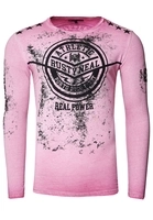 Rusty Neal Langarmshirt mit tollem Front-Print, Rose