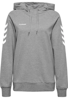 hummel hmlGO Baumwoll Hoodie Damen grey melange