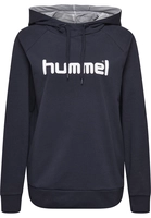 hummel hmlGO Baumwoll Logo Hoodie Damen marine