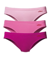 s.Oliver RED LABEL Beachwear Bikinibroekje met logoprint opzij (3 stuks)