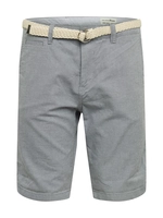 Tom Tailor Hosen & Chino Shorts mit Gürtel, medium grey yarn dye stripe