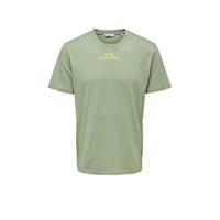 T-shirt met printopdruk groen