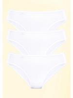 Sloggi Tai-Slip, 3er-Pack, Baumwolle, für Damen, weiß