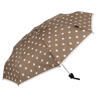 Knirps Taschenregenschirm "T010 Small Manual Dot Art Taupe"