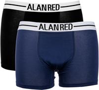 Alan Red Lasting Heren Boxershort Blauw En Zwart 2-Pack