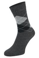Boru Bamboo Sokken Ruit Antraciet (Maat: 39-42)