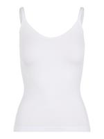 pieces Effen Onderhemd Dames White