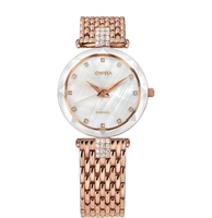 JOWISSA Quarzuhr »Facet Strass Swiss Ladies Watch«